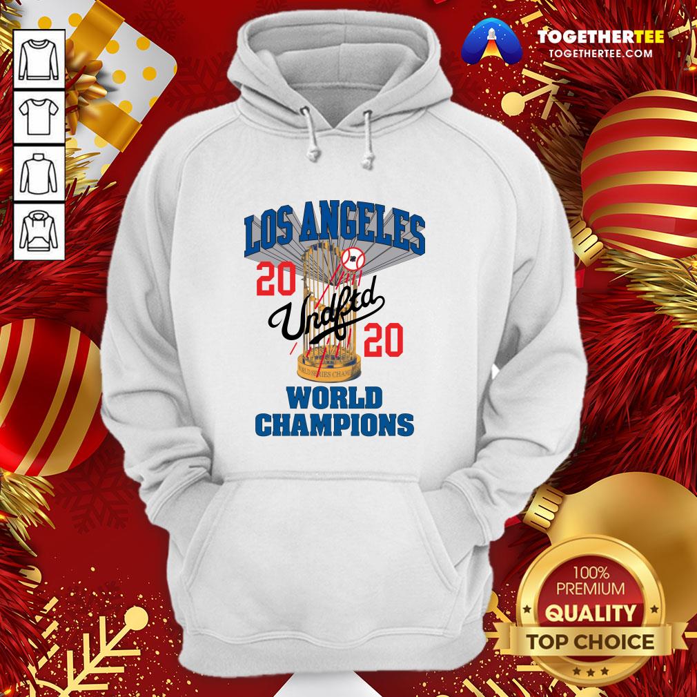 Nice Mlb Los Angeles Dodgers Undefeated 2020 World Championship Dodgers National League Champions 2020 Blue Shirt - Image 5