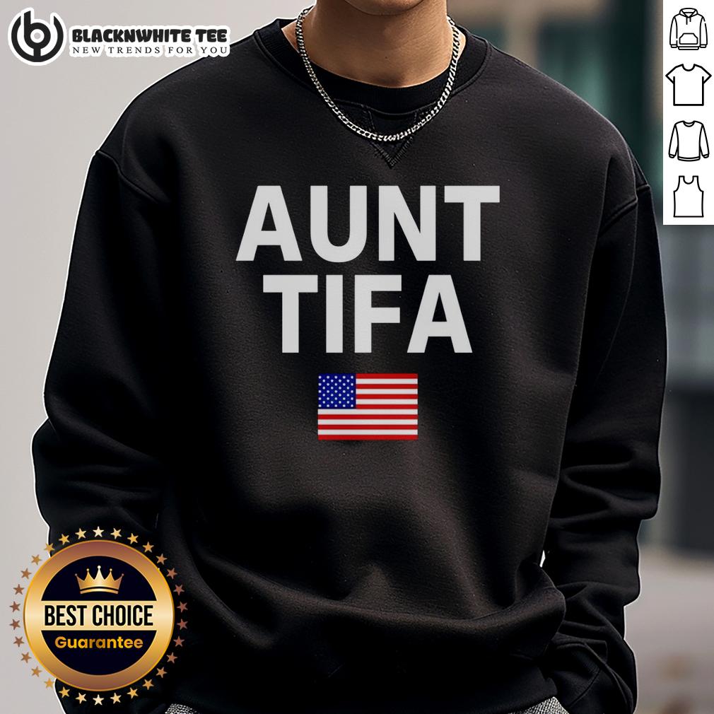 Top Aunt Tifa USA Flag T-Shirt - Image 5