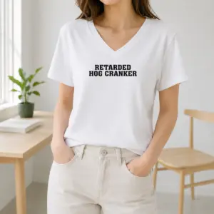 Alternative view of Funny Retarded Hog Cranker Shirt