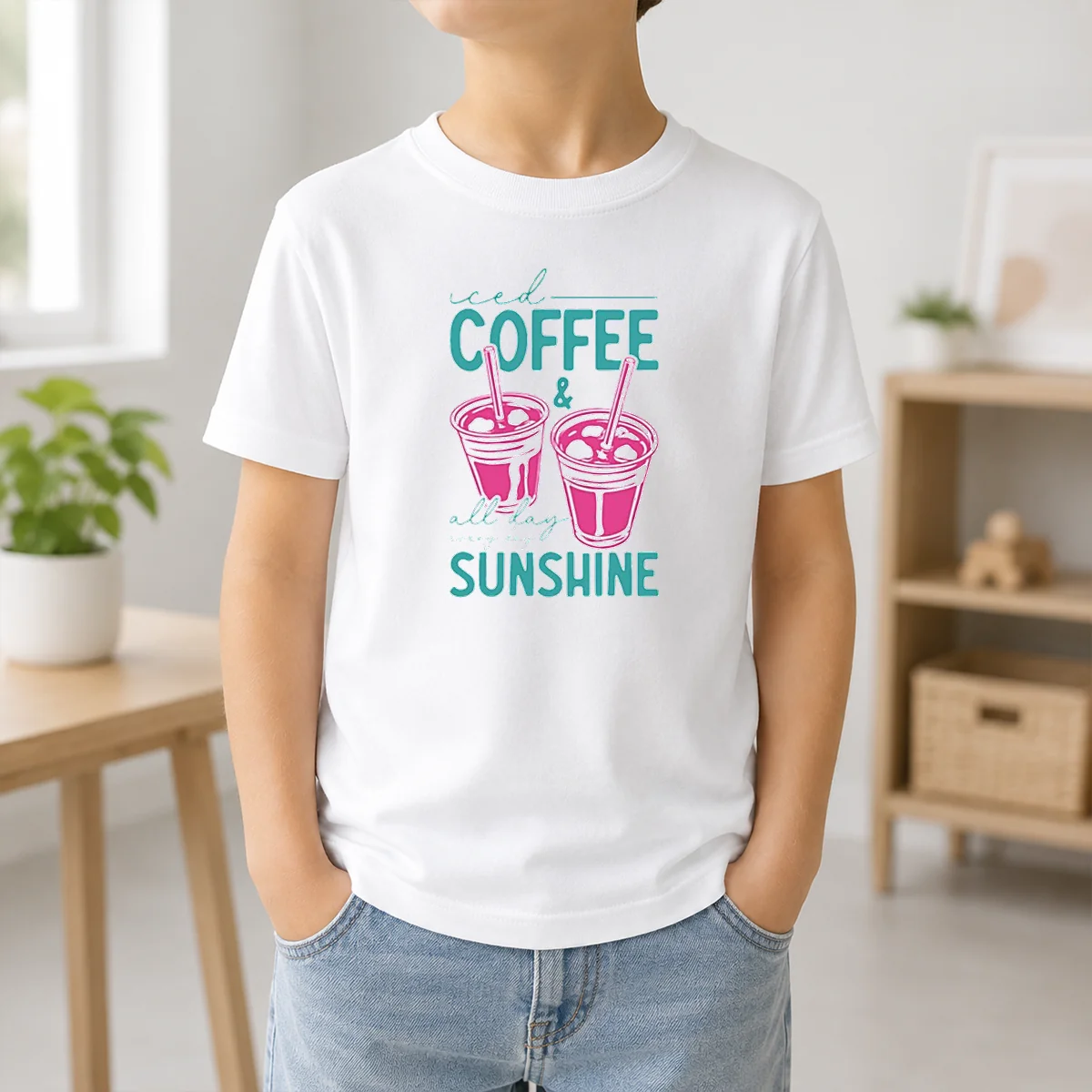 Nice Iced Coffee All Day Sunshine Summer Beach Shirt - Image 9