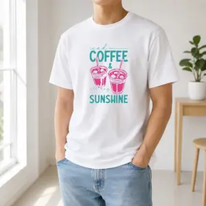 Nice Iced Coffee All Day Sunshine Summer Beach Shirt
