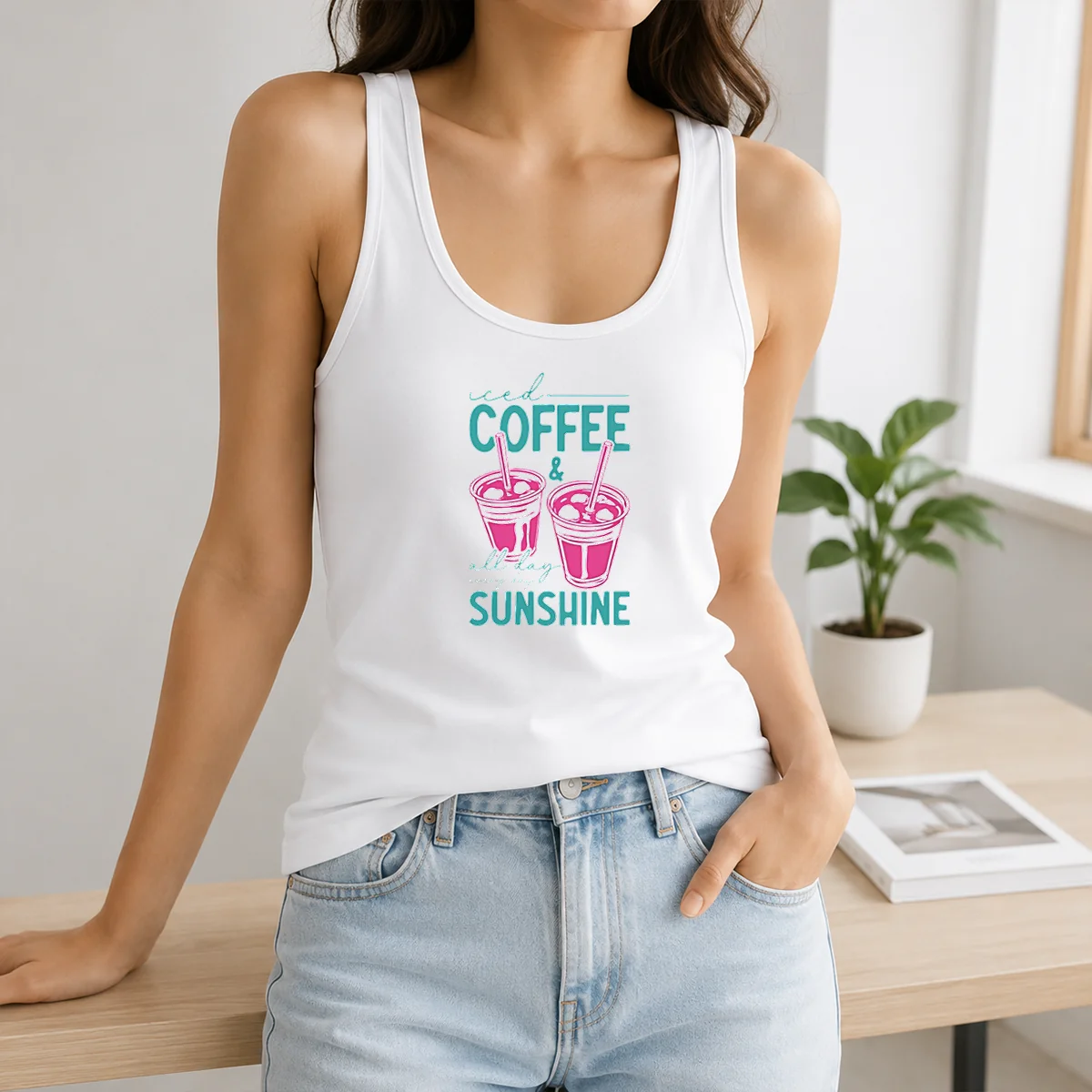 Nice Iced Coffee All Day Sunshine Summer Beach Shirt - Image 3
