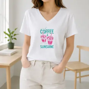 Alternative view of Nice Iced Coffee All Day Sunshine Summer Beach Shirt