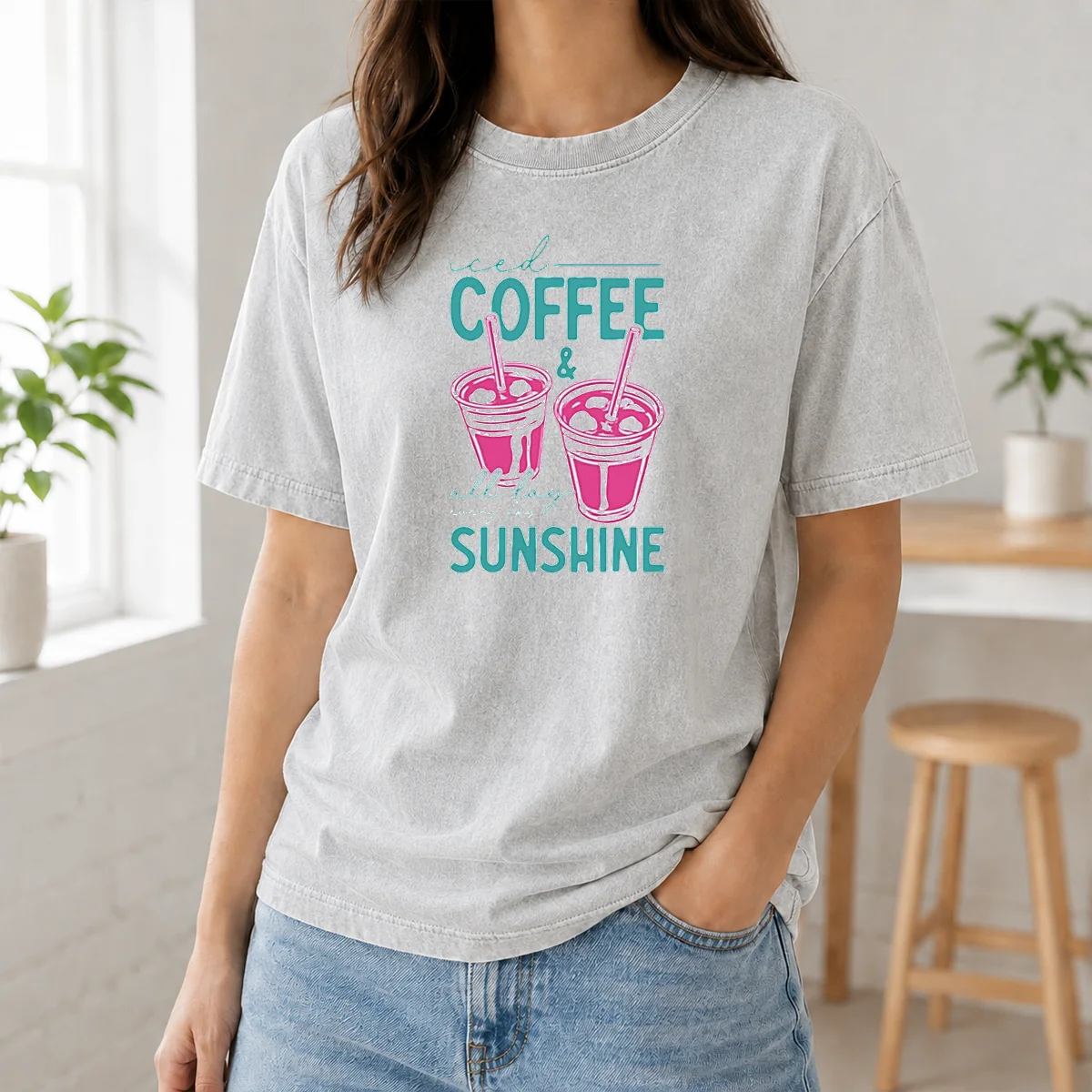 Nice Iced Coffee All Day Sunshine Summer Beach Shirt - Image 8