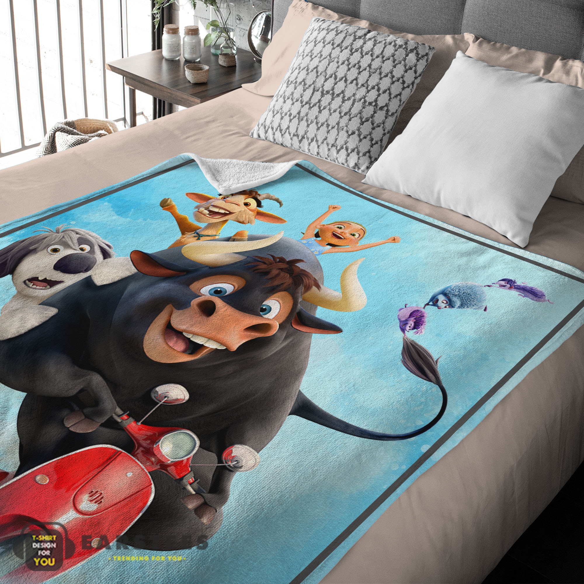 Good Ferdinand's Wild Ride A Fun-Filled Adventure Blanket Fleece Customized Blanket - Image 2