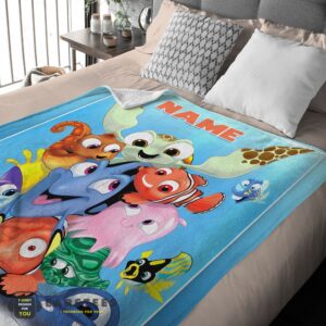 Alternative view of Good Finding Nemo With Friends Blanket Fleece Customized Blanket