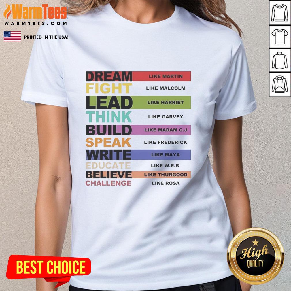 Premium Inspiring Leaders Black History Month T-Shirt - Image 3