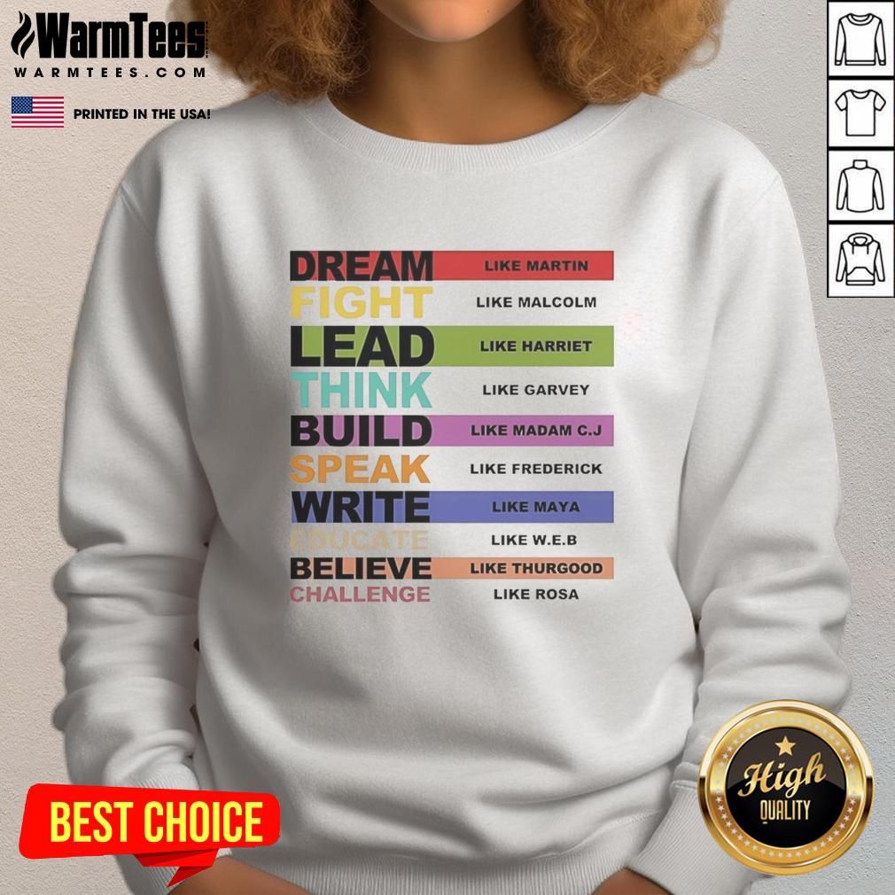 Premium Inspiring Leaders Black History Month T-Shirt - Image 5