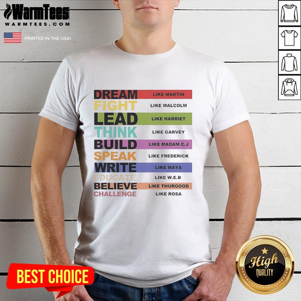 Premium Inspiring Leaders Black History Month T-Shirt