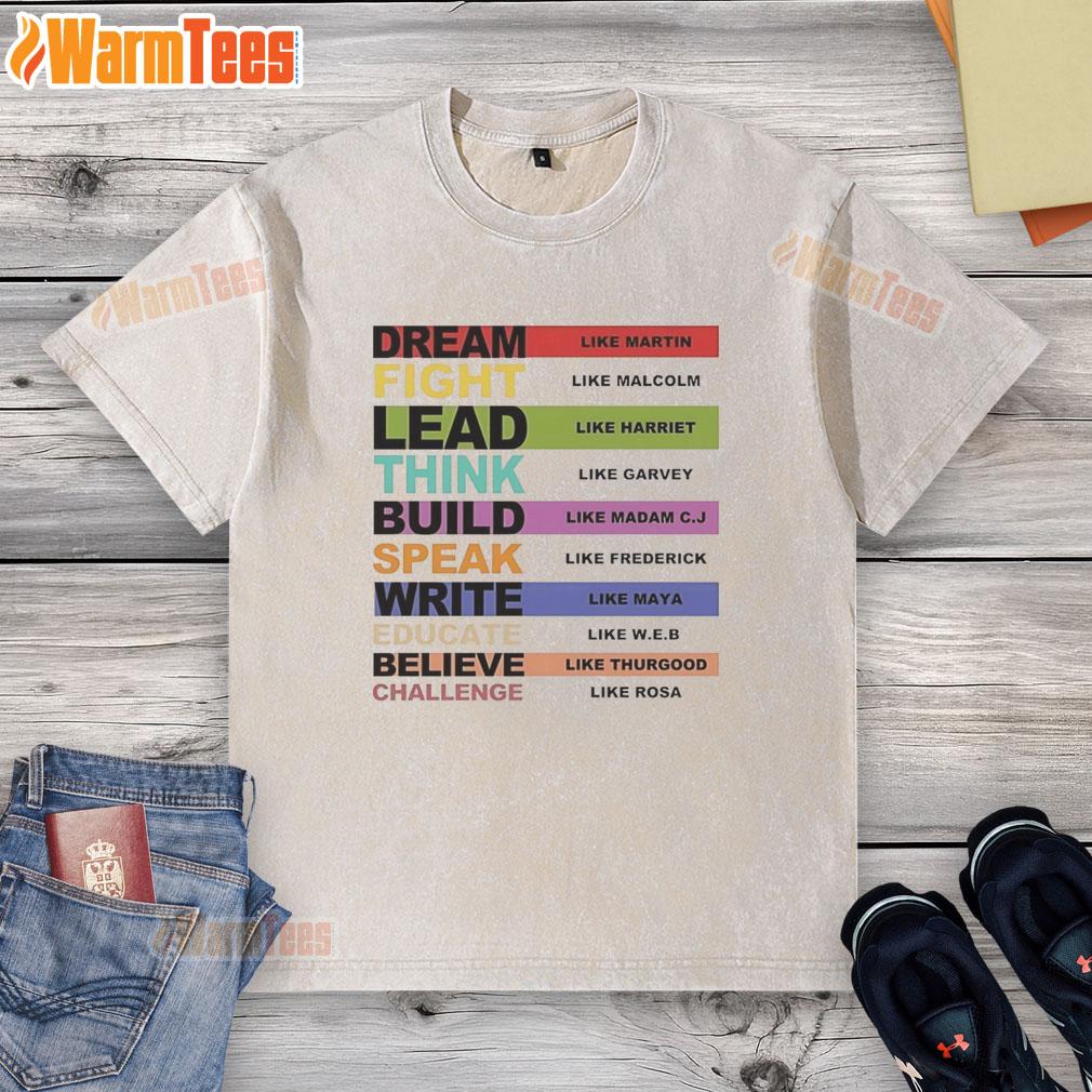 Premium Inspiring Leaders Black History Month T-Shirt - Image 6