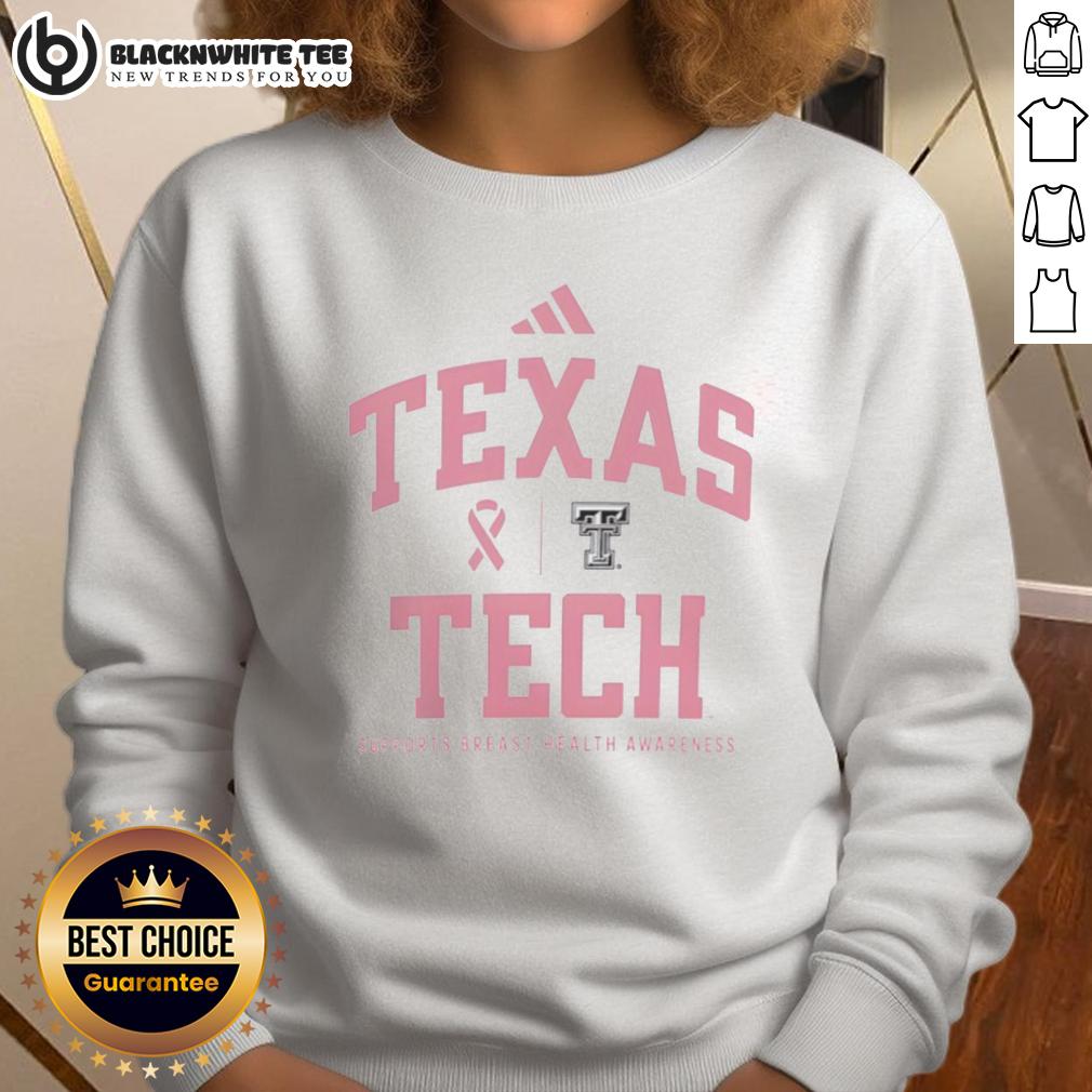 Nice Texas Tech Red Raiders Sideline 2025 Breast Cancer Health Awareness T-Shirt - Image 5
