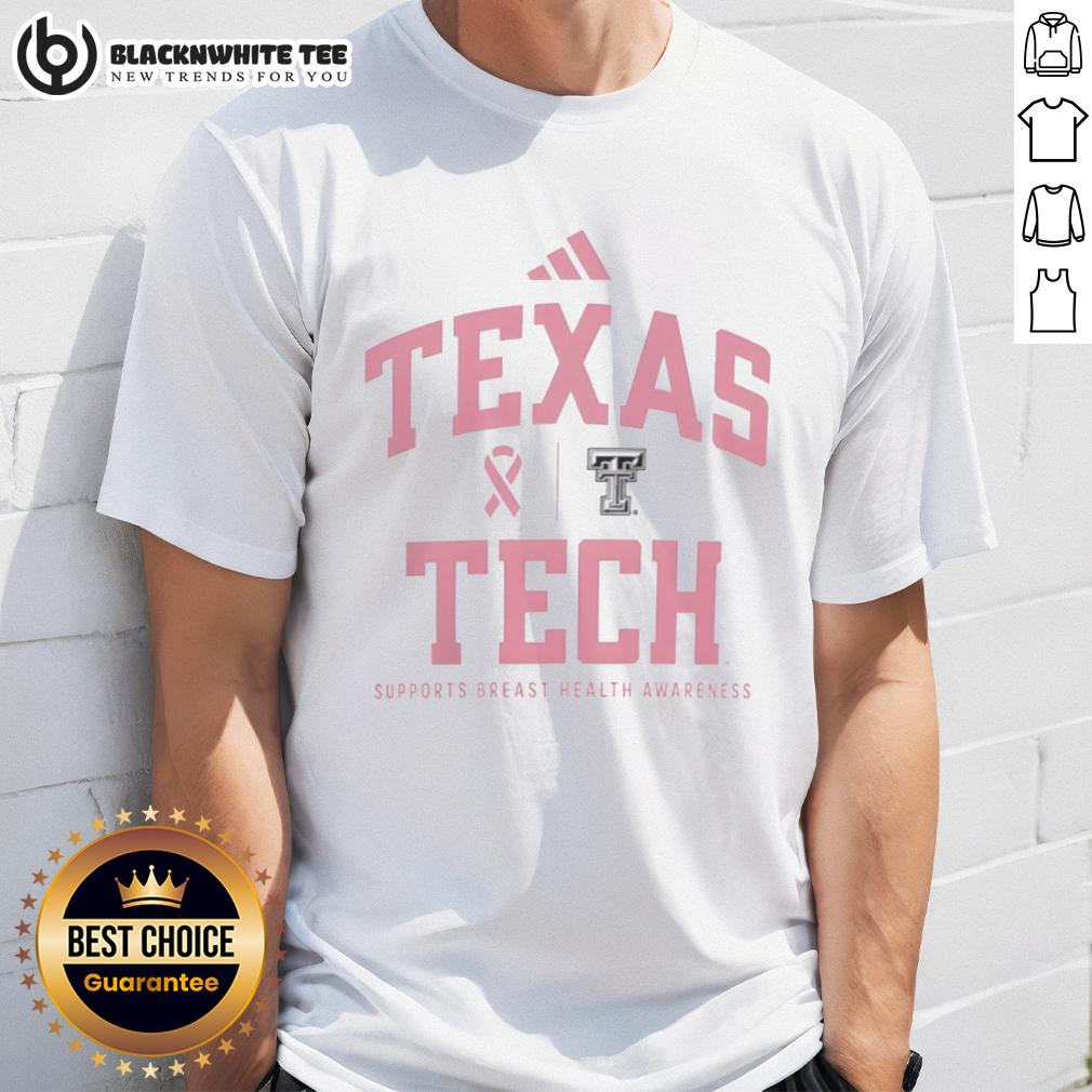 Nice Texas Tech Red Raiders Sideline 2025 Breast Cancer Health Awareness T-Shirt