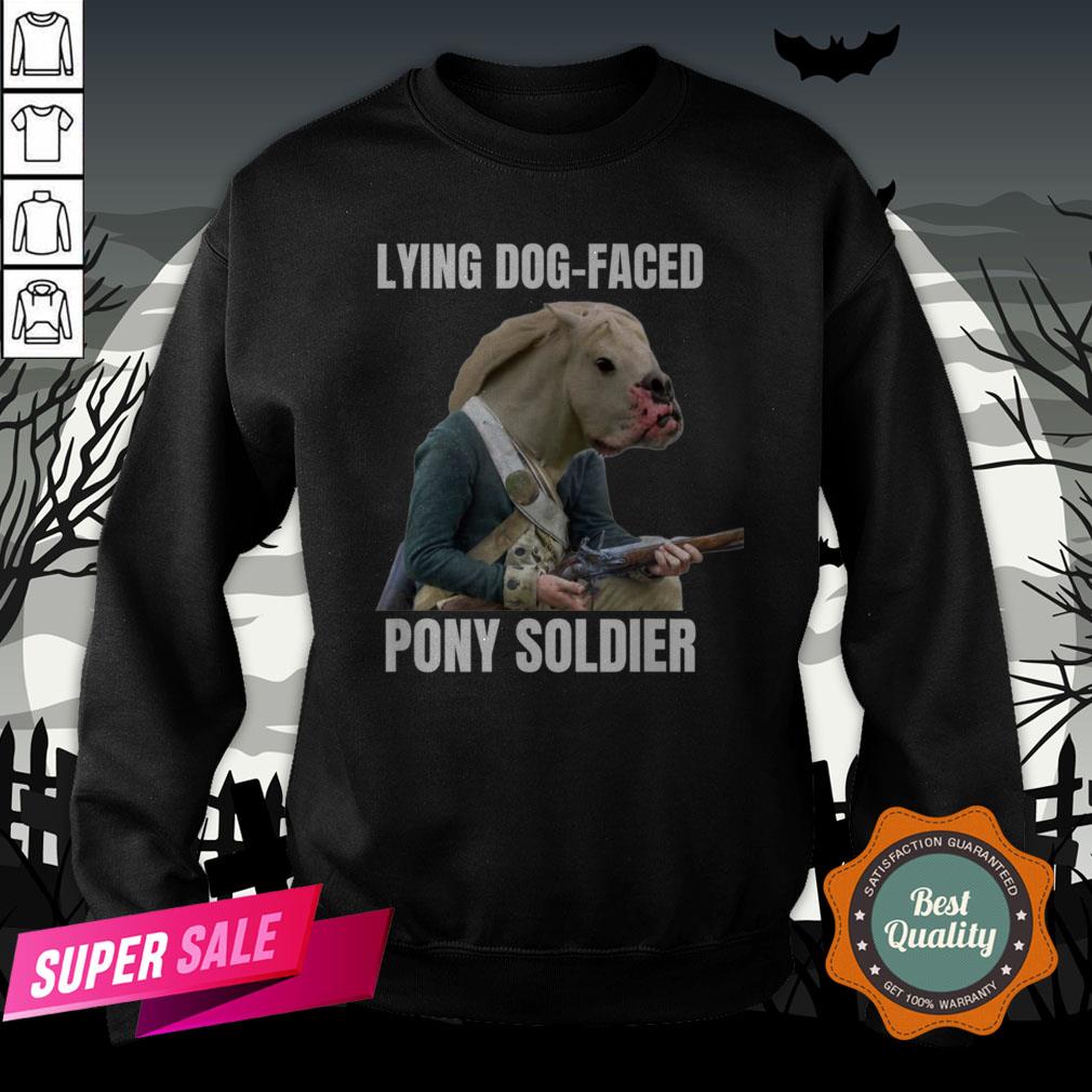 Lying Dog Faced Pony Soldier Funny Halloween Shirt - Image 4