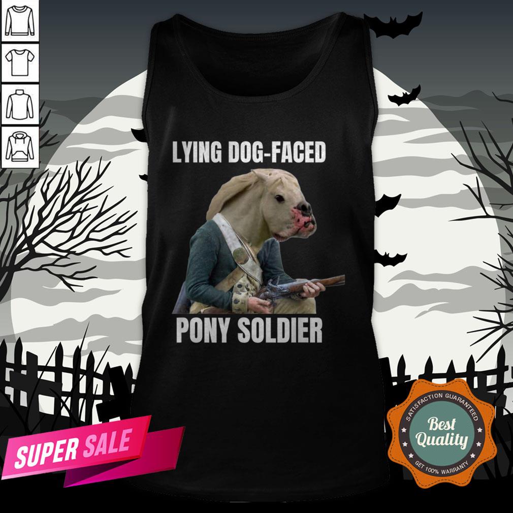 Lying Dog Faced Pony Soldier Funny Halloween Shirt - Image 3