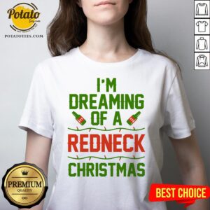 Alternative view of Official I'm Dreaming Of A Redneck Christmas Shirt