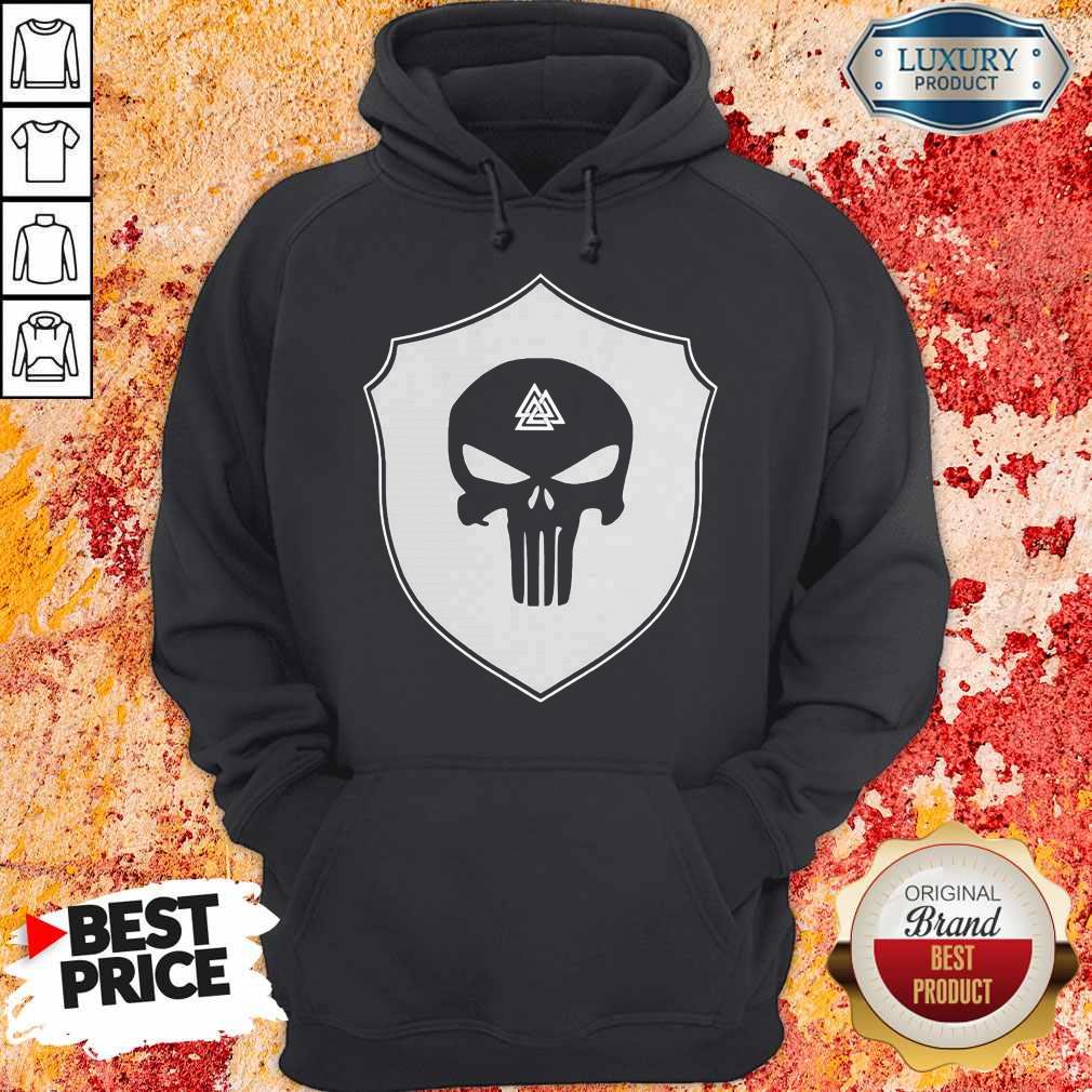 Skull Black Amon Amarth Logo Halloween Shirt - Image 5