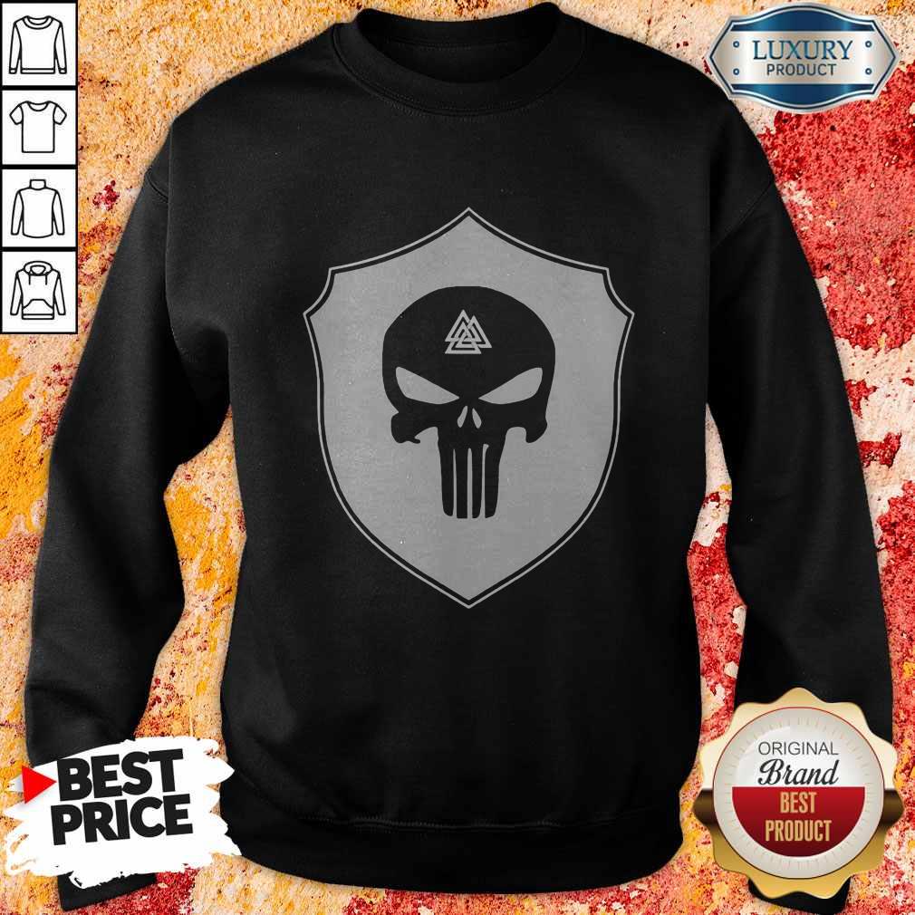 Skull Black Amon Amarth Logo Halloween Shirt - Image 4