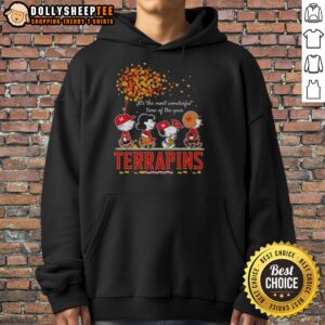 Alternative view of Nice Snoopy And Friends Terrapins It's The Most Wonderful Time Of The Year Autumn T-Shirt