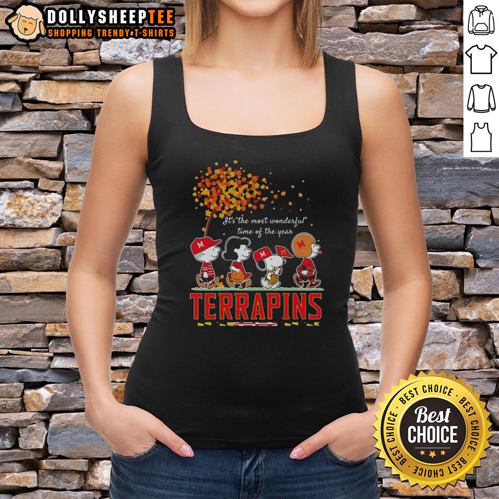 Nice Snoopy And Friends Terrapins It's The Most Wonderful Time Of The Year Autumn T-Shirt - Image 4