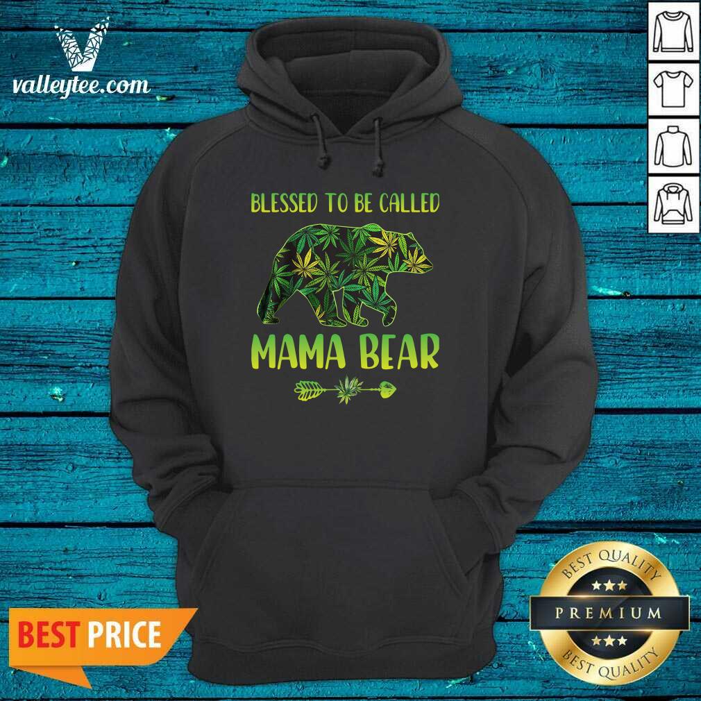 Lovely Cannabis Blessed To Be Called Mama Bear Shirt - Image 2