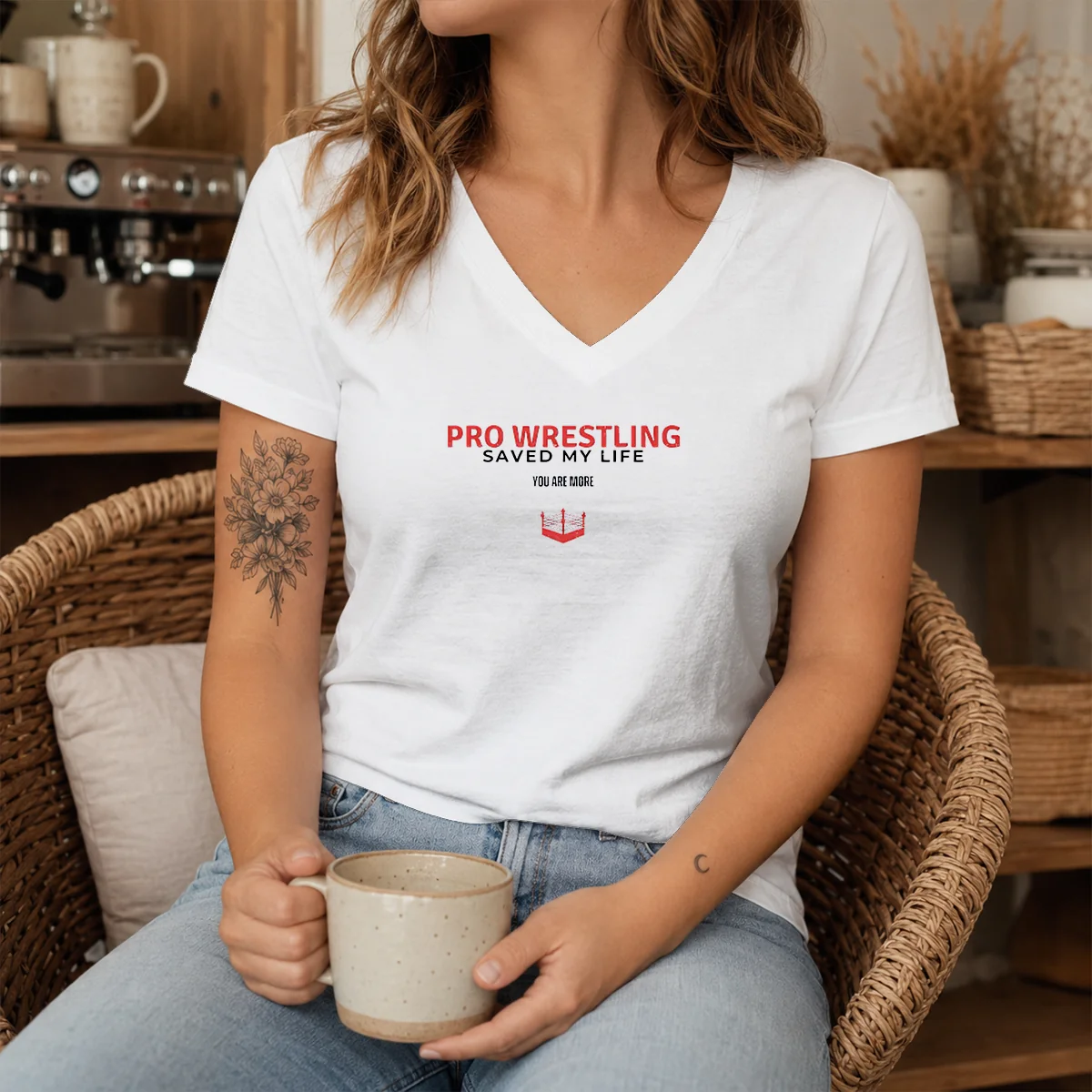 Nice Pro Wrestling Saved My Life You Are More Shirt - Image 8