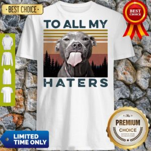 Official Pit Bull To All My Haters Vintage Shirt