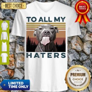 Alternative view of Official Pit Bull To All My Haters Vintage Shirt