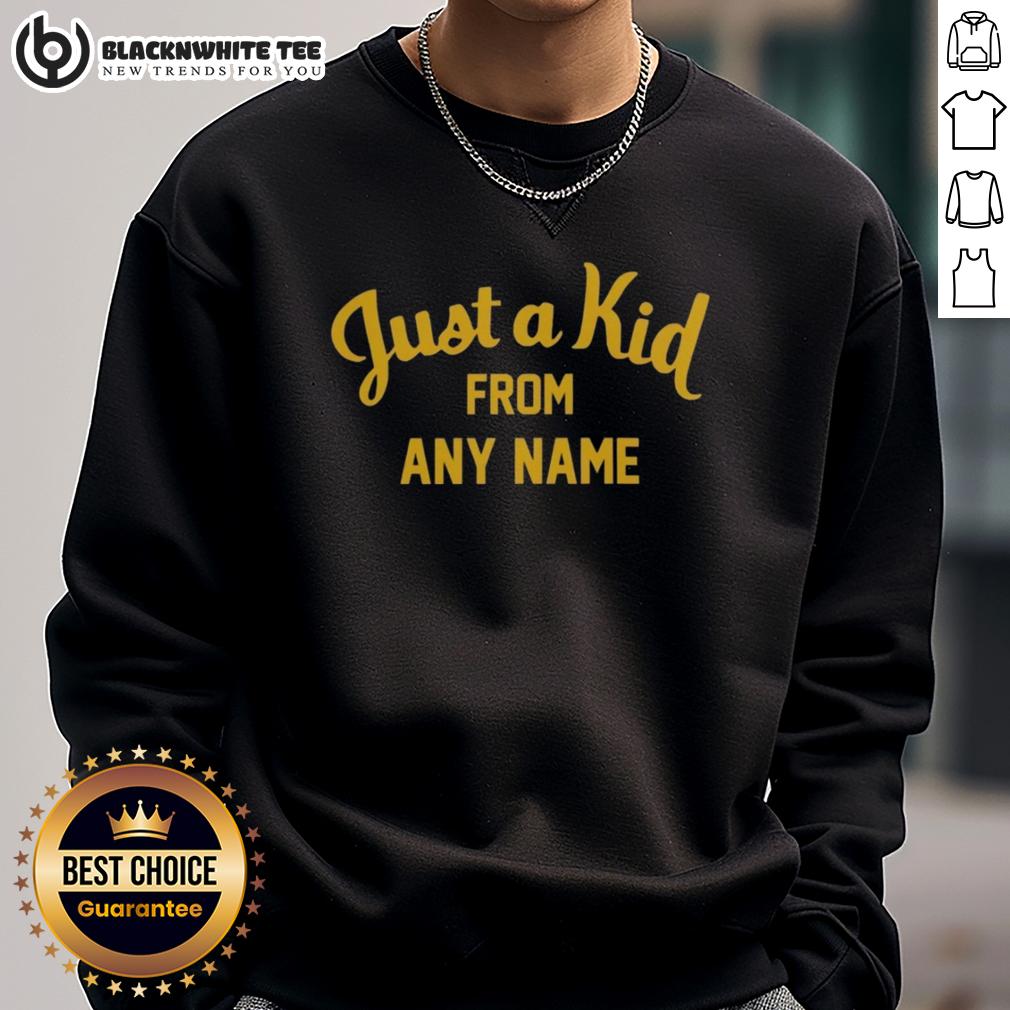 Top West Virginia Football Just A Kid From Any Name T-Shirt - Image 5