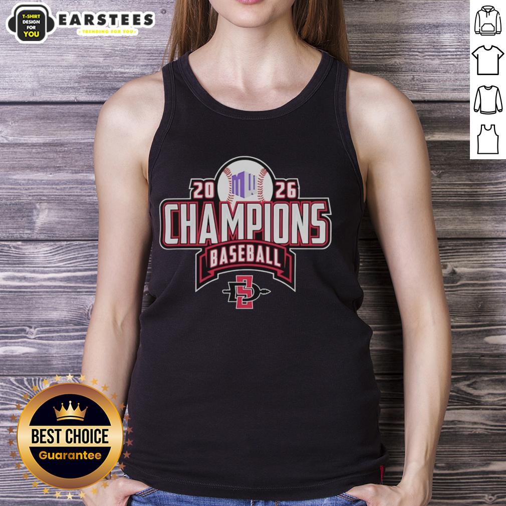 Awesome San Diego State Aztecs NCAA Regular Season Champions Baseball 2026 T-Shirt - Image 4