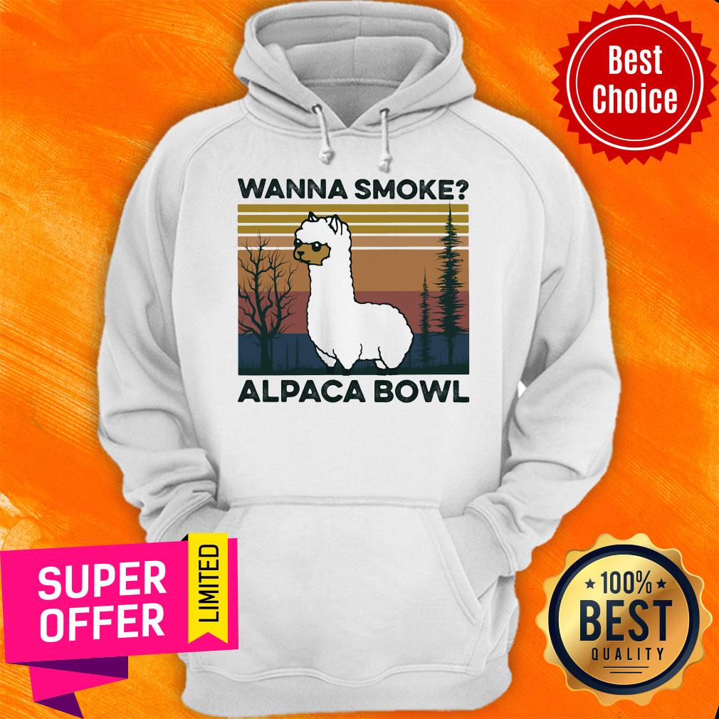 Awesome Lalma Wanna Smoke Alpaca Bowl Vintage Shirt - Image 3