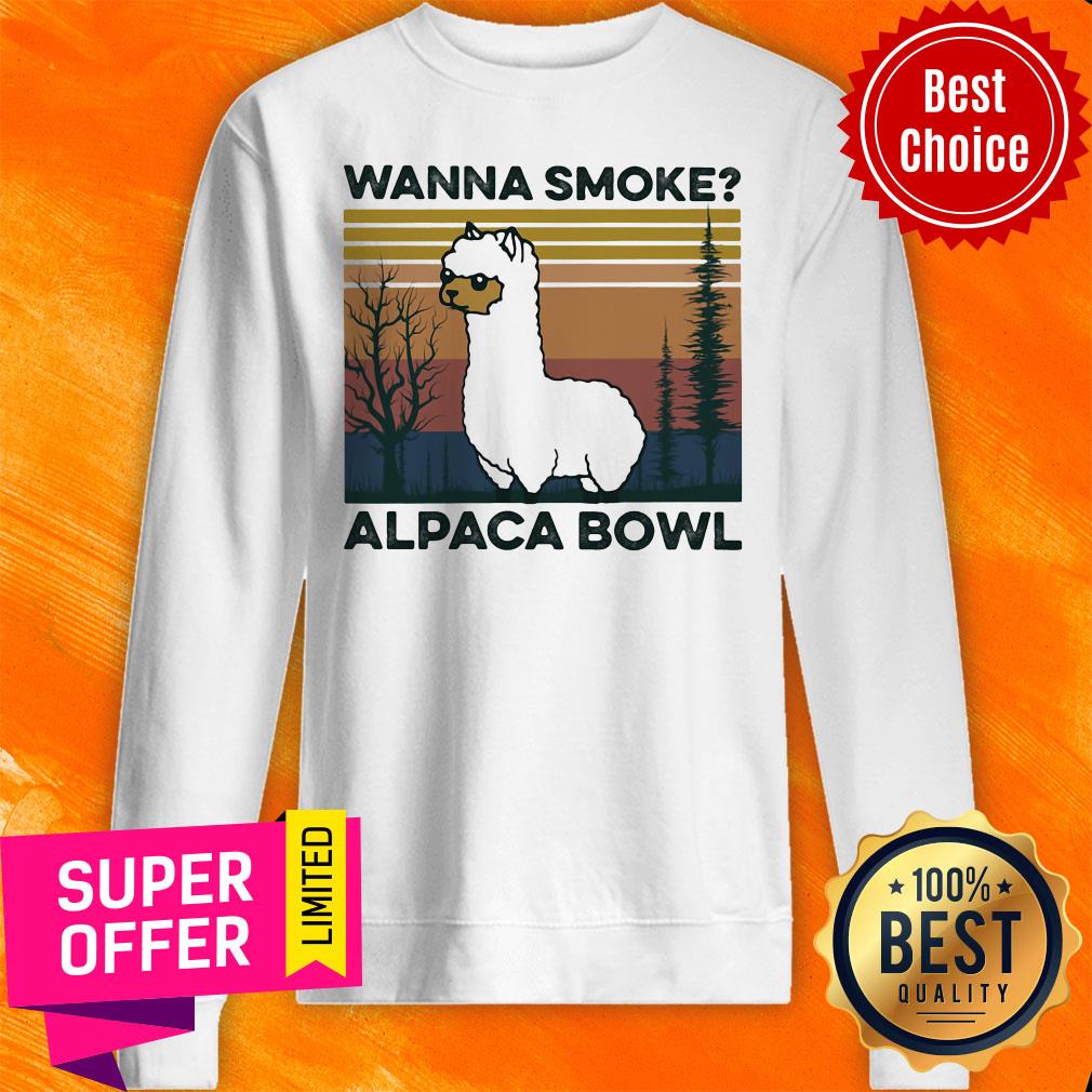 Awesome Lalma Wanna Smoke Alpaca Bowl Vintage Shirt - Image 2