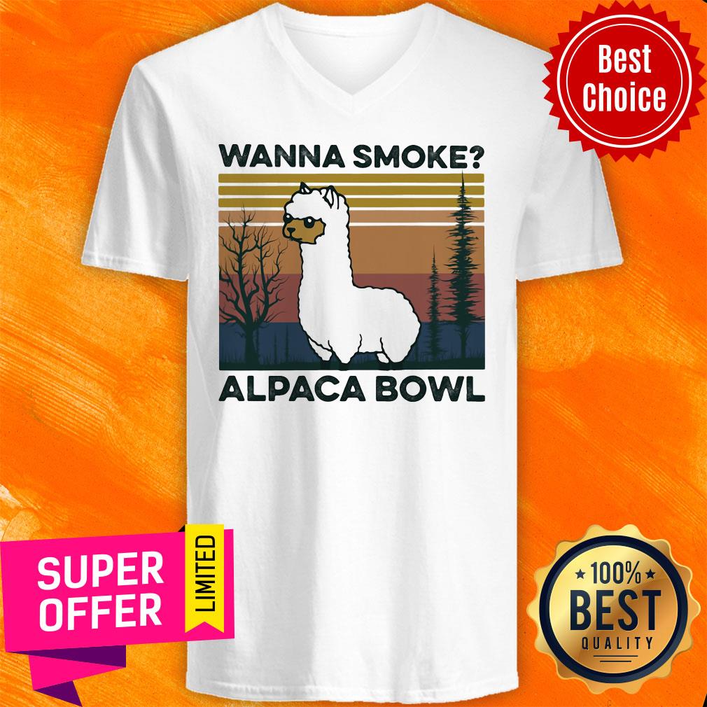 Awesome Lalma Wanna Smoke Alpaca Bowl Vintage Shirt - Image 4