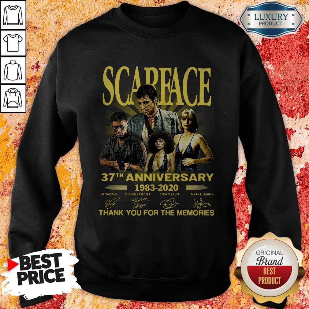 Official Scarface 27th Anniversary 1983 2020 Thank You For The Memories Signatures Shirt - Image 5