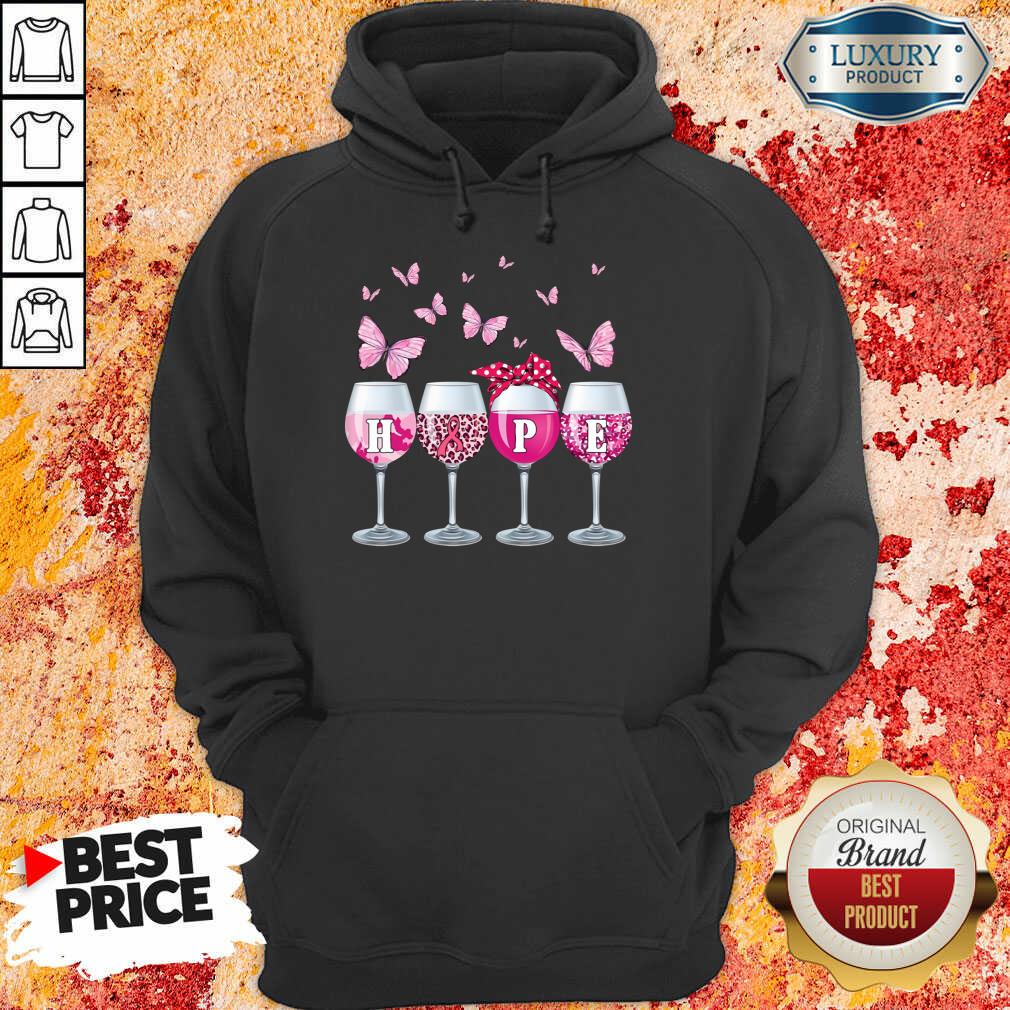 Wine Hope Breast Cancer Shirt - Image 2
