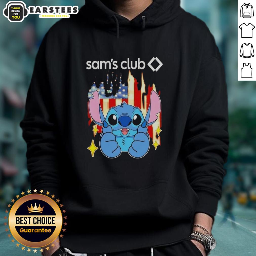 Cute Stitch Like Sams Club USA Flag T-Shirt - Image 2