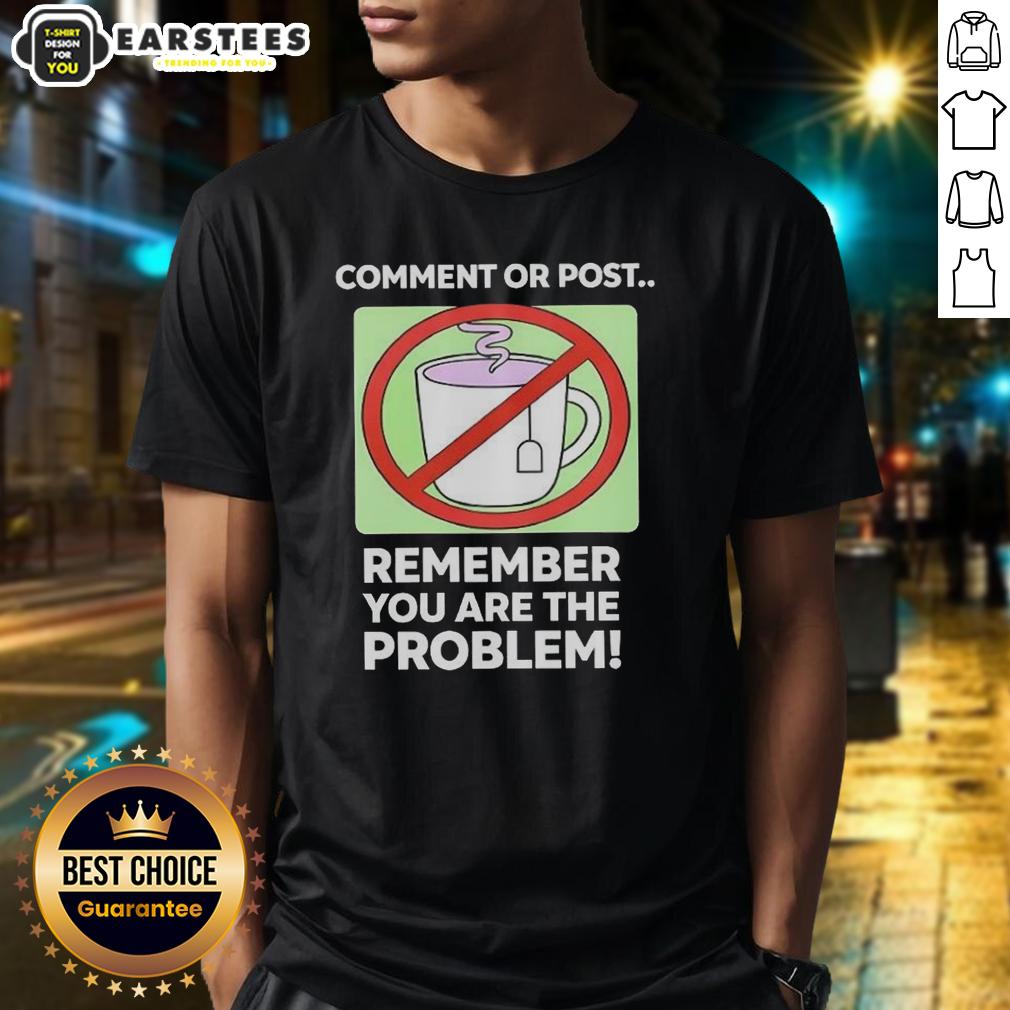 Good Comment Or Post Remember You Are The Problem T-Shirt