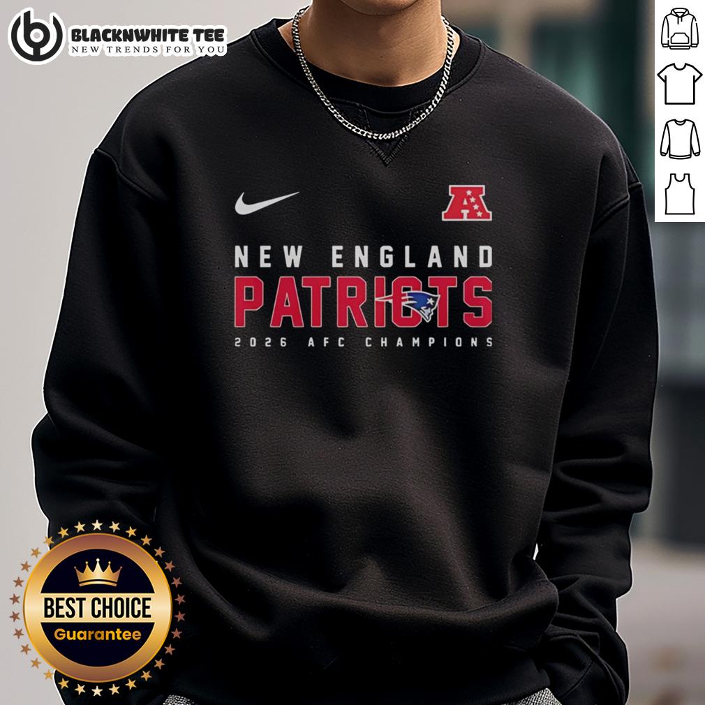Official New England Patriots NFL AFC Championship 2026 T-Shirt - Image 5