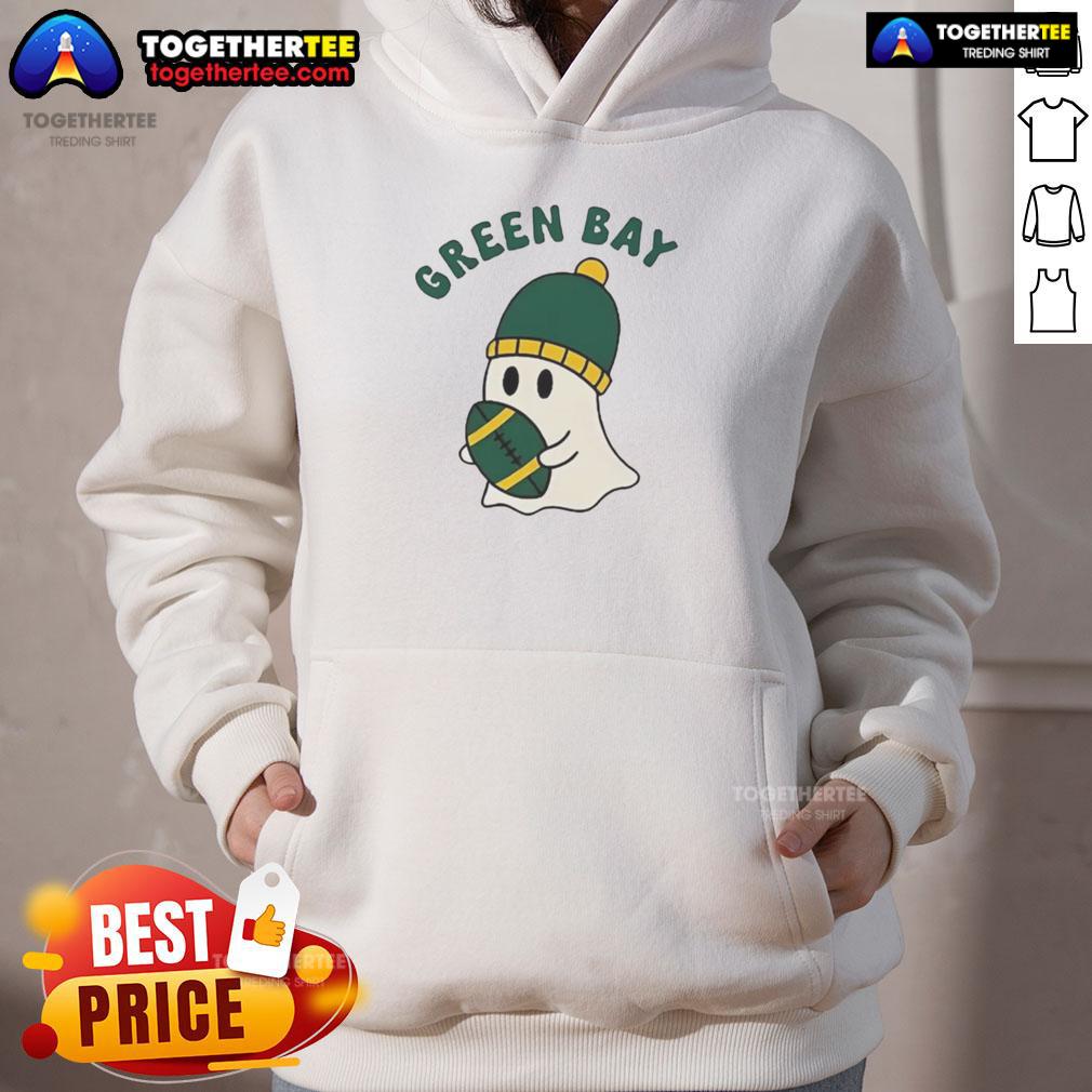 Hot Green Bay Packers Ghost Football Halloween T-Shirt - Image 2