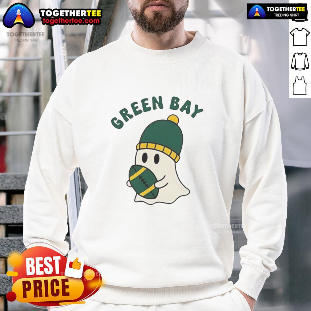 Hot Green Bay Packers Ghost Football Halloween T-Shirt - Image 5