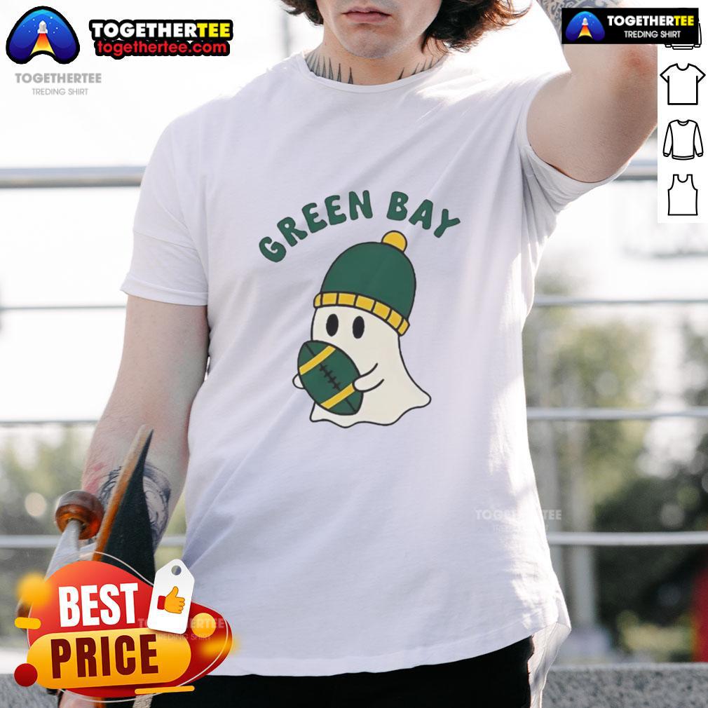 Hot Green Bay Packers Ghost Football Halloween T-Shirt