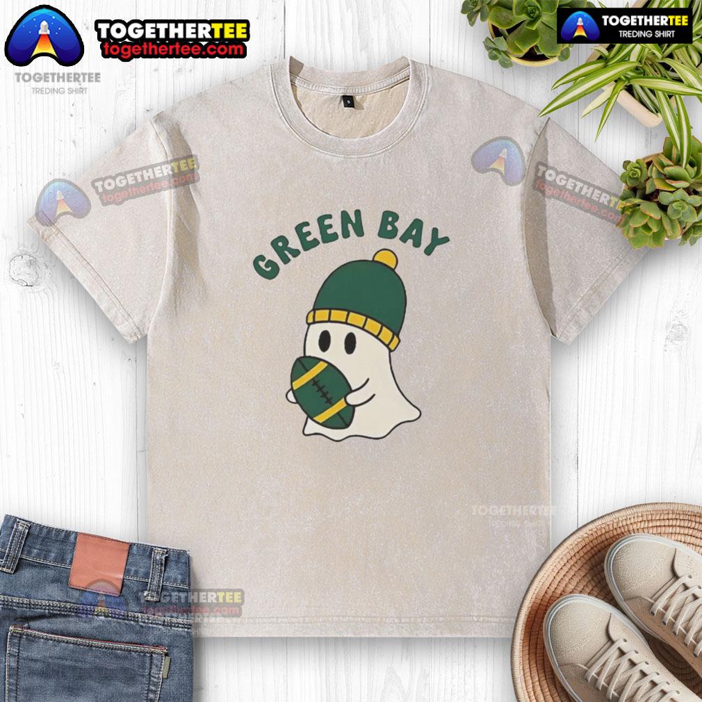 Hot Green Bay Packers Ghost Football Halloween T-Shirt - Image 6