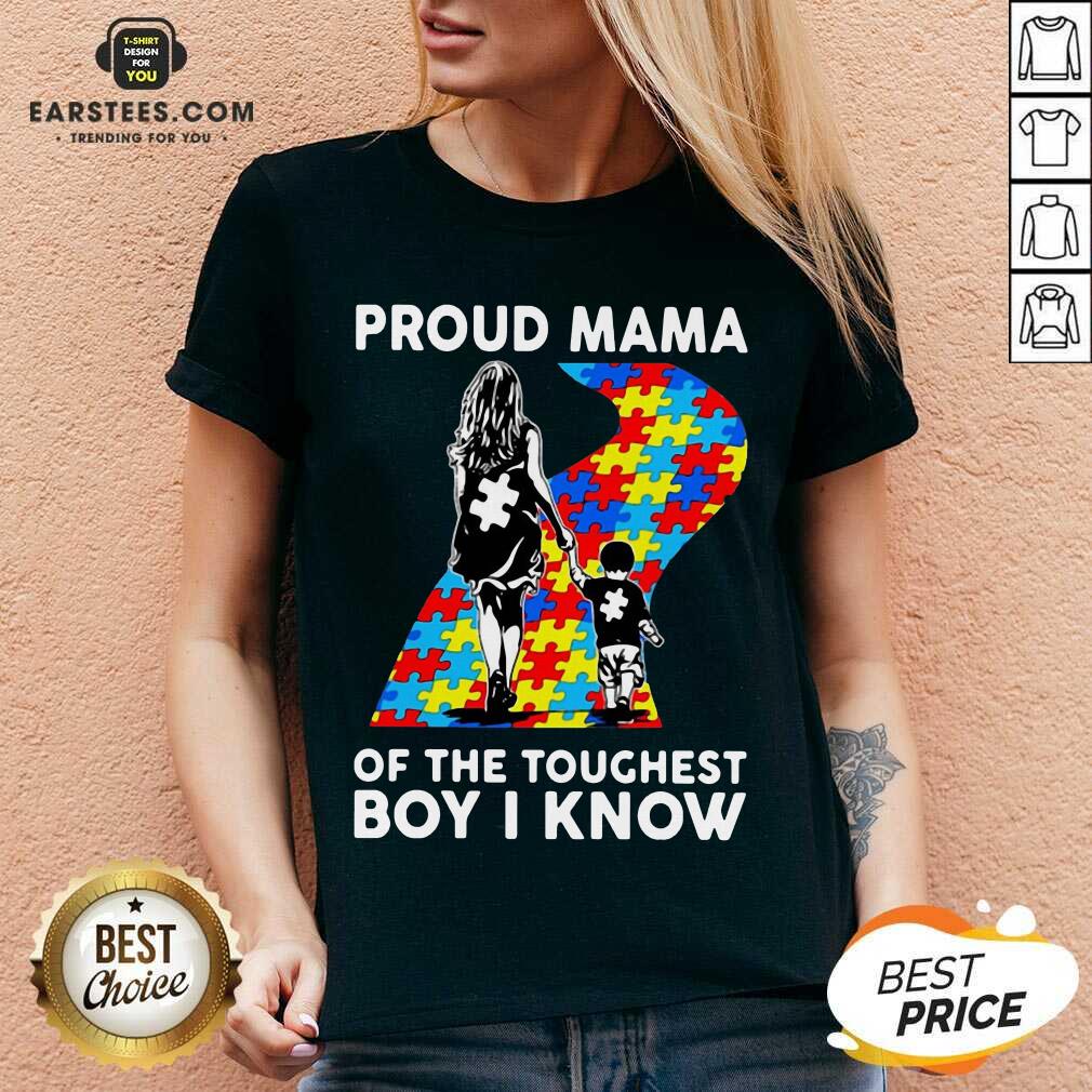 Top Autism Proud Mama Toughest Boy 44 Shirt - Image 5