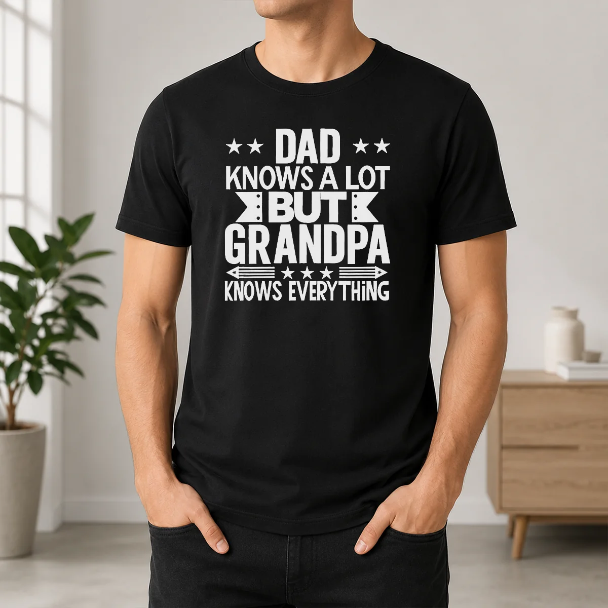Happy Official Dad Knows A Lot But Grandpa Knows Everything Shirt