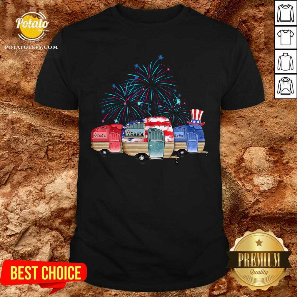 Camping 4th Of July Shirt