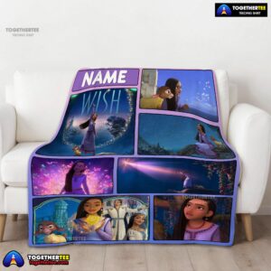Alternative view of Disney Cartoon Wish Asha Princess Blanket Fleece Customized Blanket