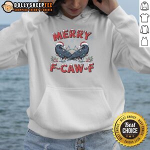 Alternative view of Awesome Have Yourself A Merry F-Caw-F Christmas Crow T-Shirt