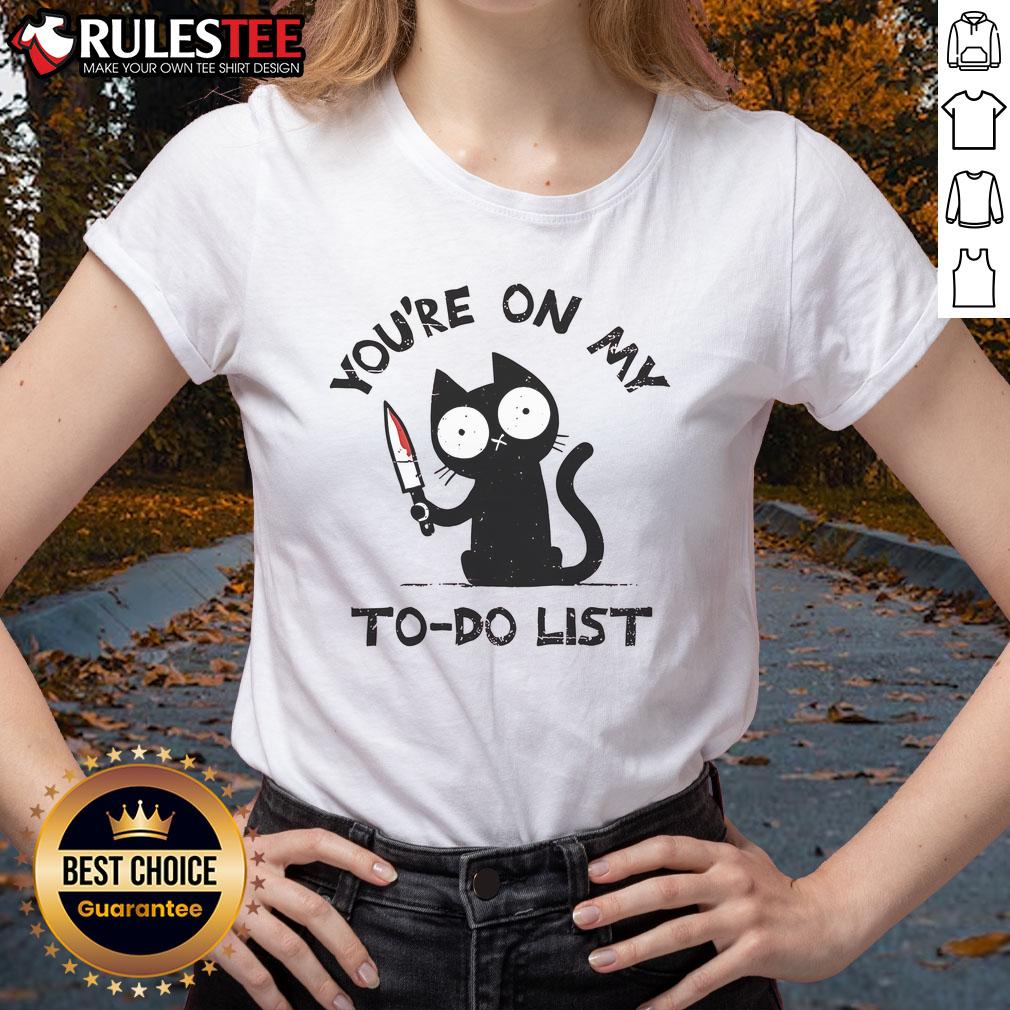 Funny Cat You're On My To-Do List T-Shirt - Image 3