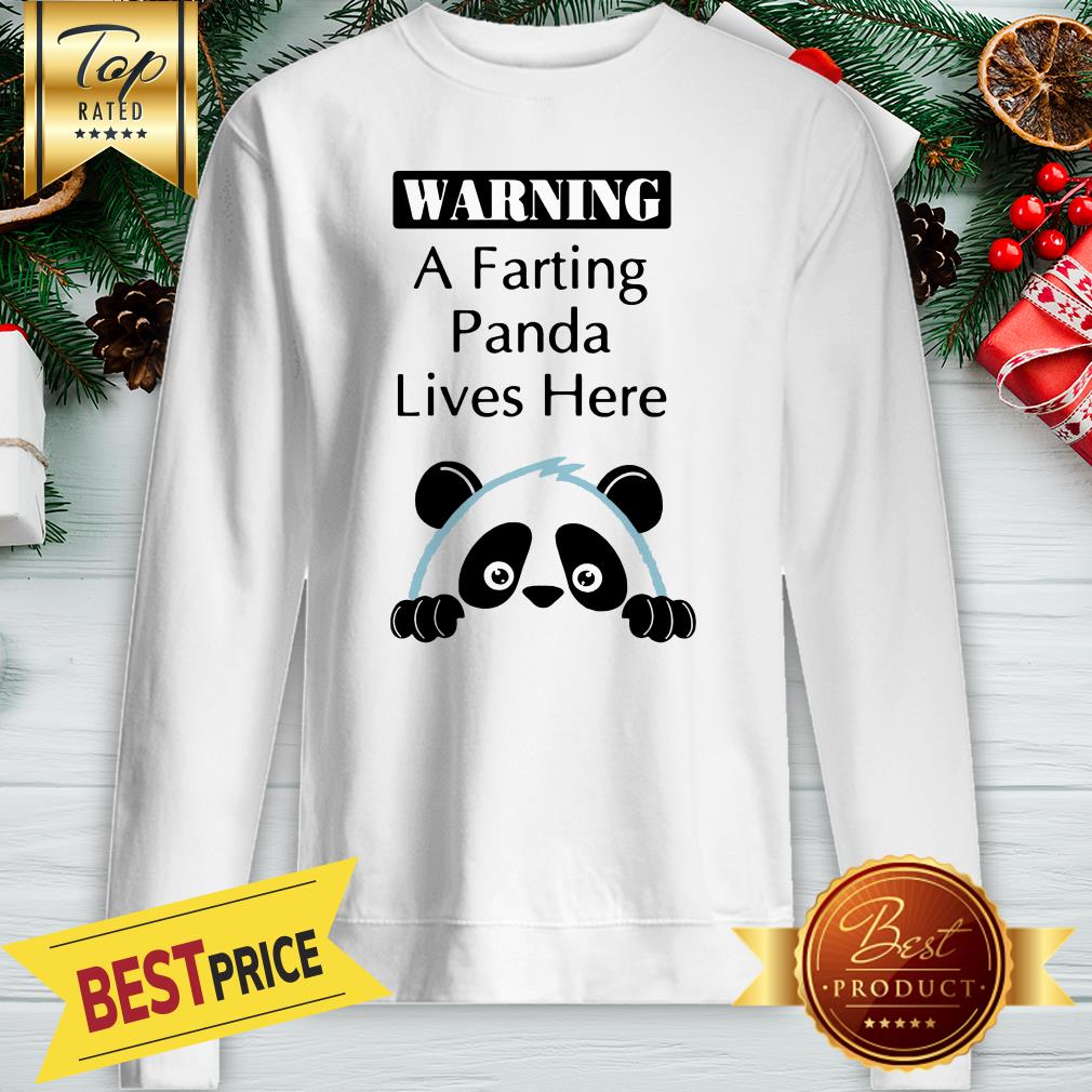 Official Warning A Parting Panda Lives Here Shirt - Image 4