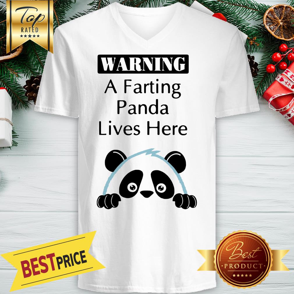 Official Warning A Parting Panda Lives Here Shirt - Image 2