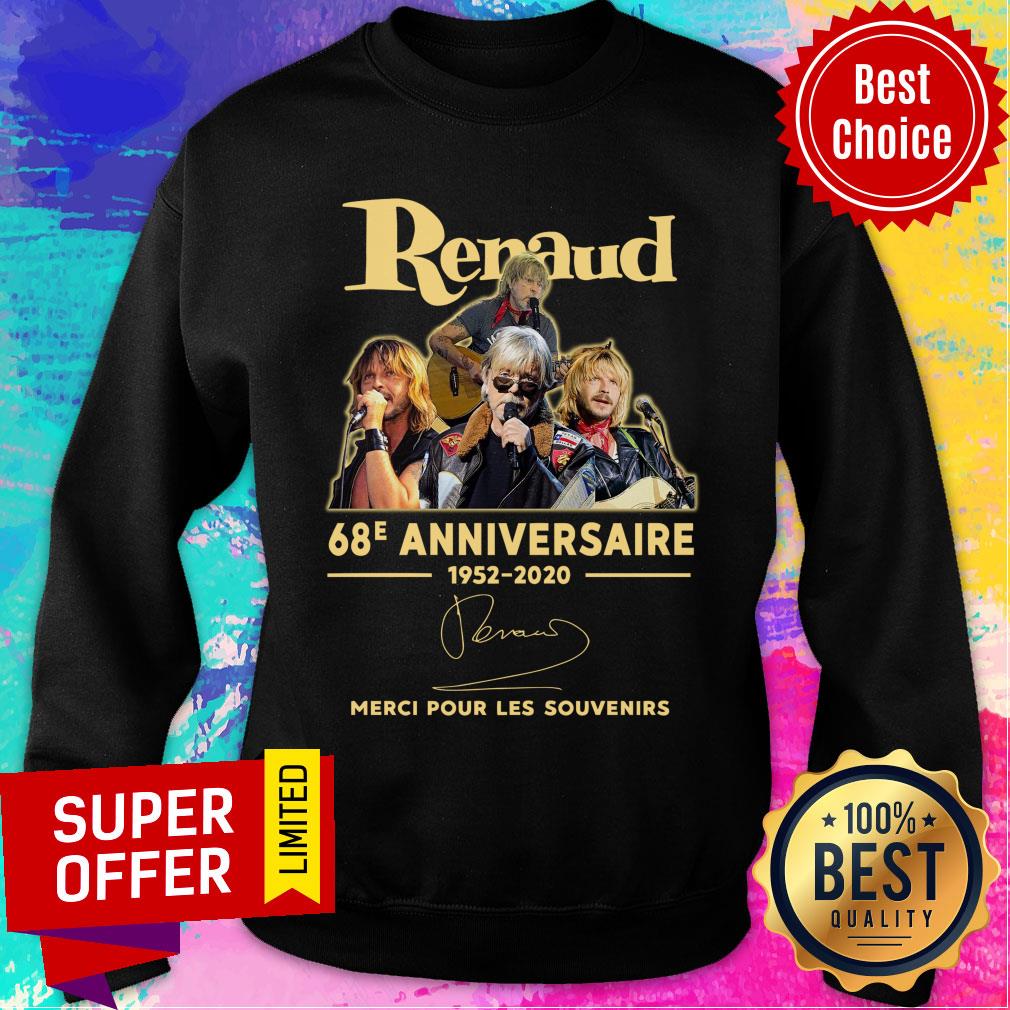 Renaud 68e Anniversaire 1952 2020 Merci Pour Les Souvenirs Shirt - Image 4